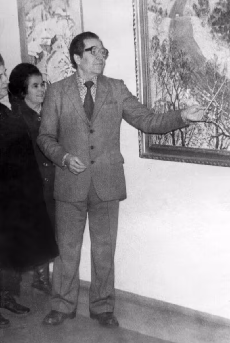 Архівна виставкова фотографія, пов’язана з Петром Мальцевим.