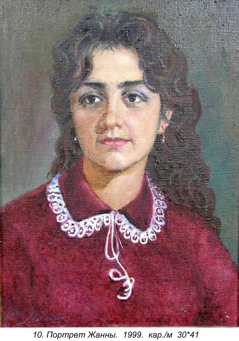 Portret Zhanny. . . (10), 1999, Oil