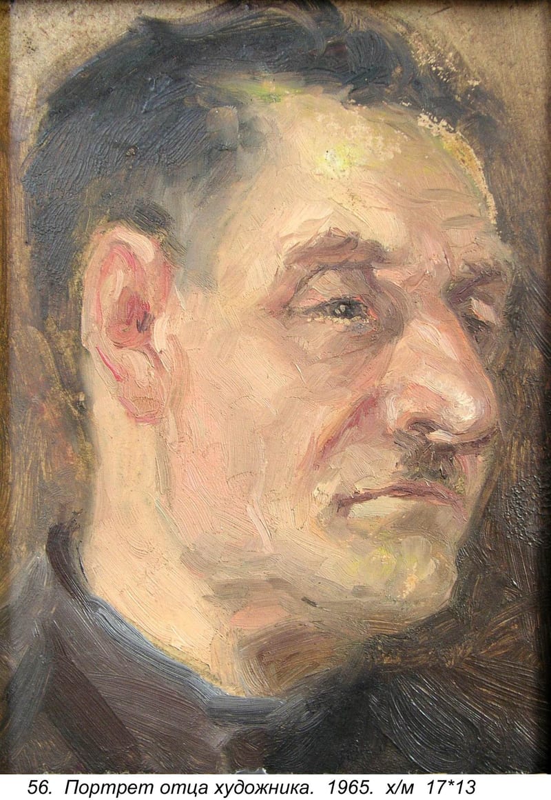 Portret Ottsa Khudozhnika, 1965, Oil