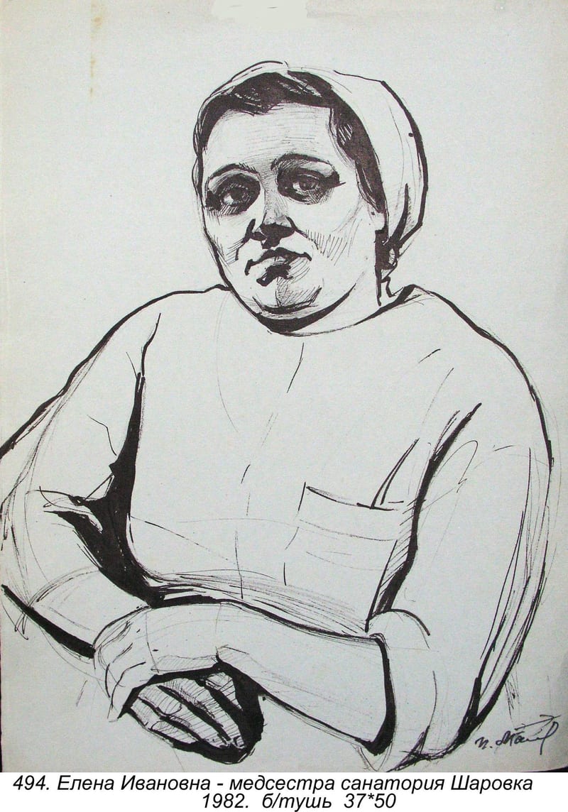 Elena Ivanovna-medsestra Sanatoriya Sharovka, 1982
