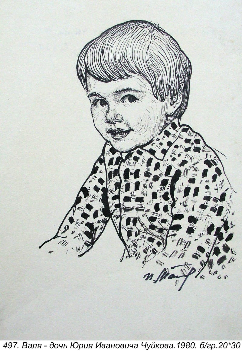 Valya-doch Yuriya Ivanovicha Chuykova, 1980